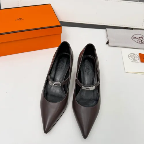 Replica Hermes High-Heeled Shoes For Women #1431681 $98.00 USD for Wholesale