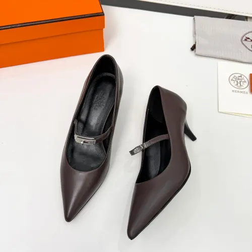 Replica Hermes High-Heeled Shoes For Women #1431681 $98.00 USD for Wholesale