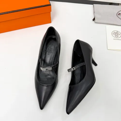 Replica Hermes High-Heeled Shoes For Women #1431682 $98.00 USD for Wholesale