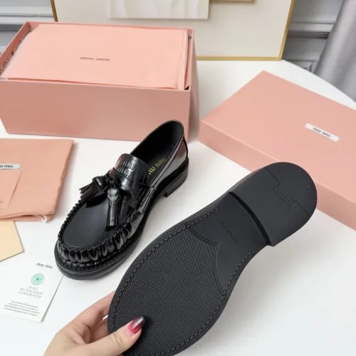 Replica MIU MIU Leather Shoes For Women #1431851 $108.00 USD for Wholesale