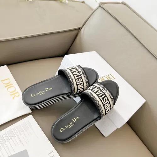 Replica Christian Dior Slippers For Women #1431902 $85.00 USD for Wholesale
