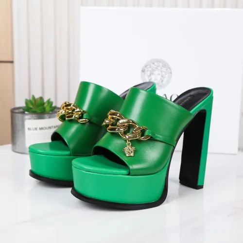 Replica Versace Slippers For Women #1431921 $118.00 USD for Wholesale