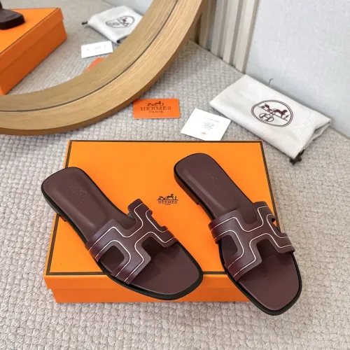 Replica Hermes Slippers For Women #1431944 $96.00 USD for Wholesale