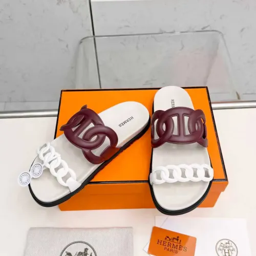 Replica Hermes Slippers For Women #1431950 $96.00 USD for Wholesale