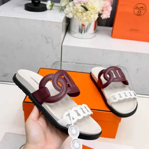 Replica Hermes Slippers For Women #1431950 $96.00 USD for Wholesale