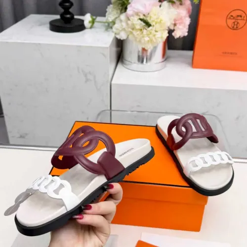 Replica Hermes Slippers For Women #1431950 $96.00 USD for Wholesale