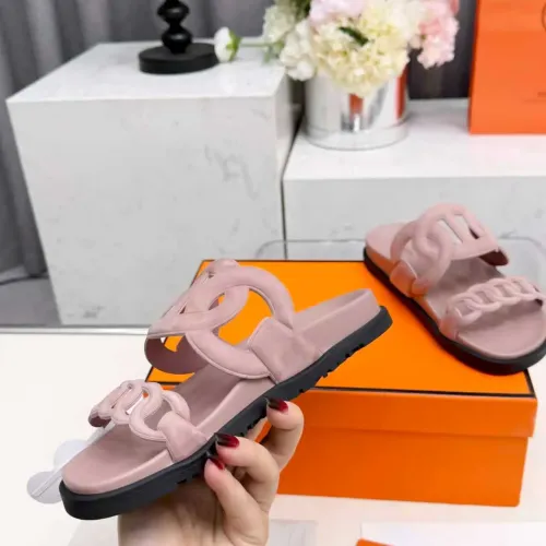 Replica Hermes Slippers For Women #1431955 $96.00 USD for Wholesale