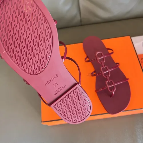 Replica Hermes Slippers For Women #1431981 $48.00 USD for Wholesale