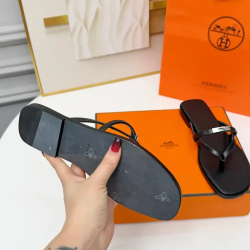 Replica Hermes Slippers For Women #1432096 $82.00 USD for Wholesale
