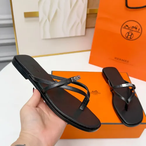 Replica Hermes Slippers For Women #1432096 $82.00 USD for Wholesale