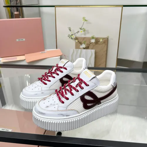 MIU MIU Casual Shoes For Women #1432111 $88.00 USD, Wholesale Replica MIU MIU Casual Shoes