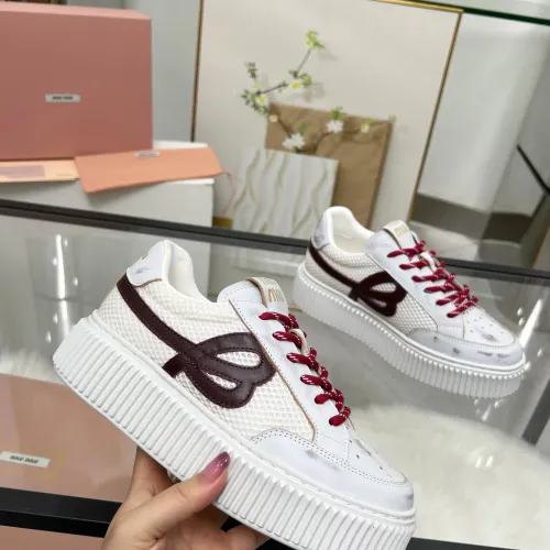 Replica MIU MIU Casual Shoes For Women #1432111 $88.00 USD for Wholesale