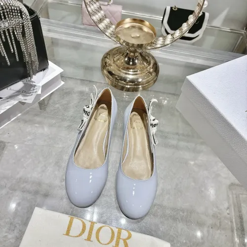 Replica Christian Dior Flat Shoes For Women #1432123 $92.00 USD for Wholesale