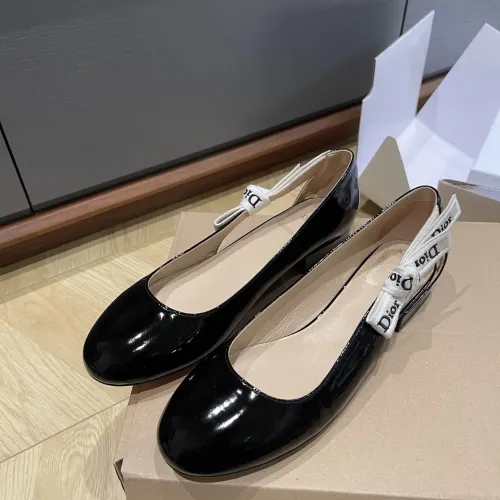Replica Christian Dior Flat Shoes For Women #1432124 $92.00 USD for Wholesale