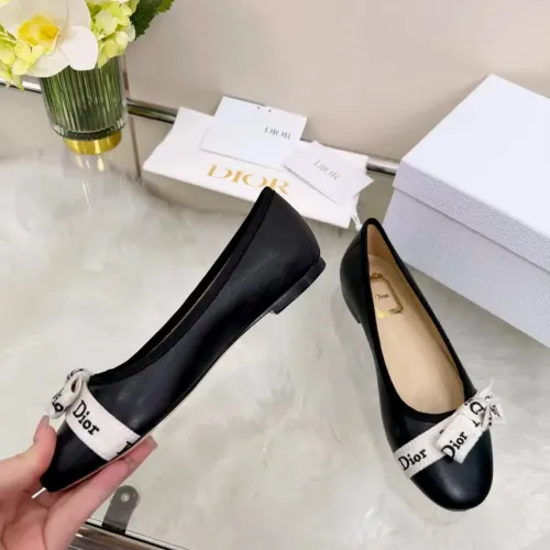 Replica Christian Dior Flat Shoes For Women #1432125 $96.00 USD for Wholesale