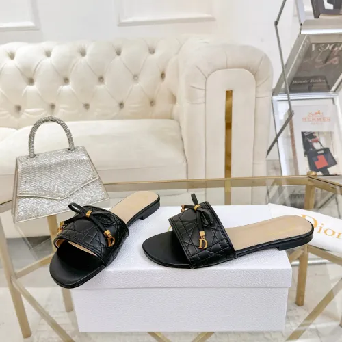 Replica Christian Dior Slippers For Women #1432137 $85.00 USD for Wholesale