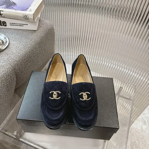 Replica Chanel Leather Shoes For Women #1432496 $92.00 USD for Wholesale