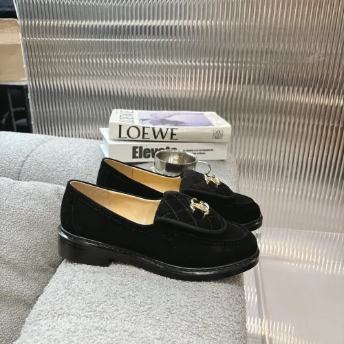 Replica Chanel Leather Shoes For Women #1432497 $92.00 USD for Wholesale