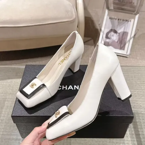 Chanel High-Heeled Shoes For Women #1432515 $105.00 USD, Wholesale Replica Chanel High-Heeled Shoes
