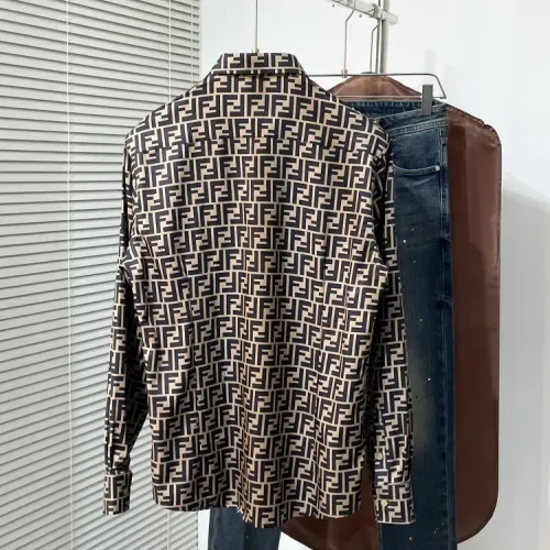 Replica Fendi Shirts Long Sleeved For Men #1432675 $60.00 USD for Wholesale