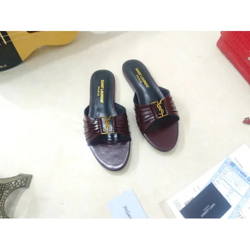 Replica Yves Saint Laurent YSL Slippers For Women #1432795 $98.00 USD for Wholesale