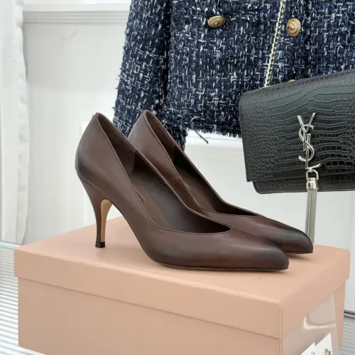 MIU MIU High-Heeled Shoes For Women #1432834 $112.00 USD, Wholesale Replica MIU MIU High-Heeled Shoes