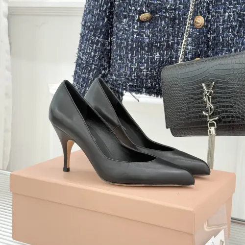 MIU MIU High-Heeled Shoes For Women #1432835 $112.00 USD, Wholesale Replica MIU MIU High-Heeled Shoes