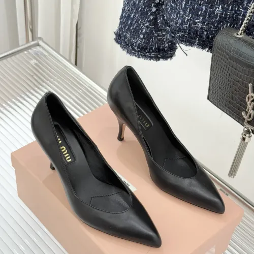 Replica MIU MIU High-Heeled Shoes For Women #1432835 $112.00 USD for Wholesale