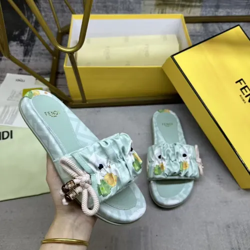 Replica Fendi Slippers For Women #1432948 $82.00 USD for Wholesale