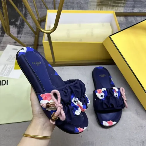 Replica Fendi Slippers For Women #1432951 $82.00 USD for Wholesale