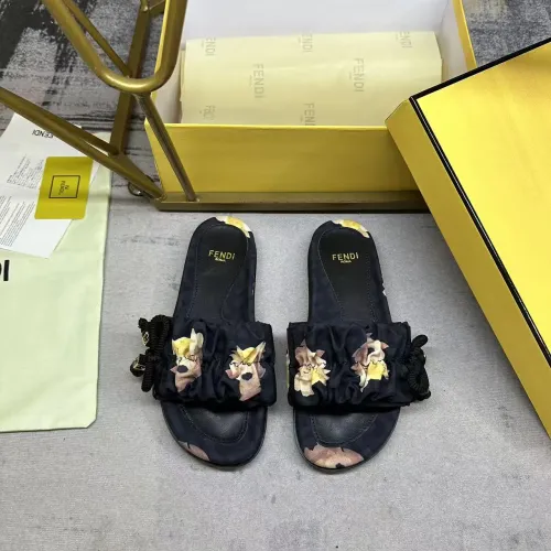 Replica Fendi Slippers For Women #1432953 $82.00 USD for Wholesale