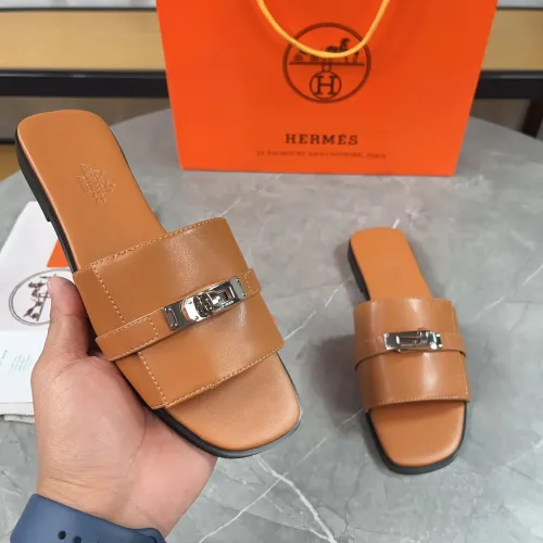 Replica Hermes Slippers For Women #1432982 $88.00 USD for Wholesale