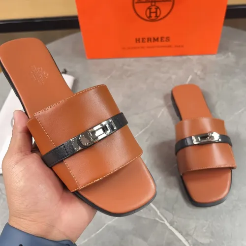 Replica Hermes Slippers For Women #1432988 $88.00 USD for Wholesale