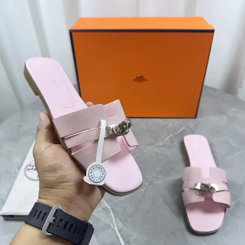 Replica Hermes Slippers For Women #1432989 $85.00 USD for Wholesale
