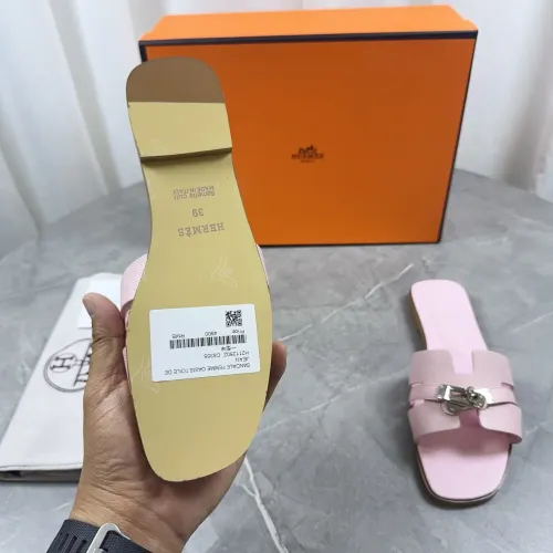 Replica Hermes Slippers For Women #1432989 $85.00 USD for Wholesale