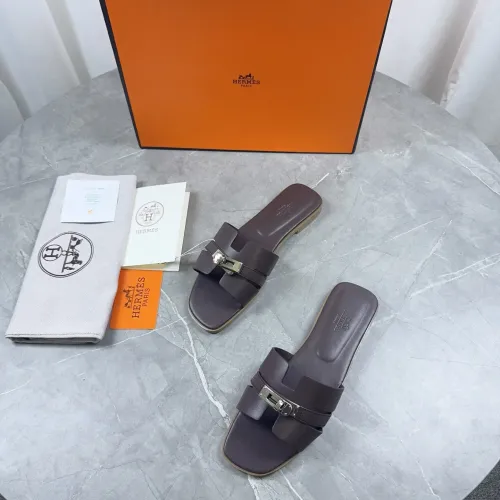 Replica Hermes Slippers For Women #1432996 $85.00 USD for Wholesale