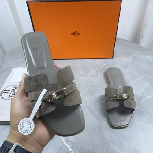 Replica Hermes Slippers For Women #1433001 $85.00 USD for Wholesale