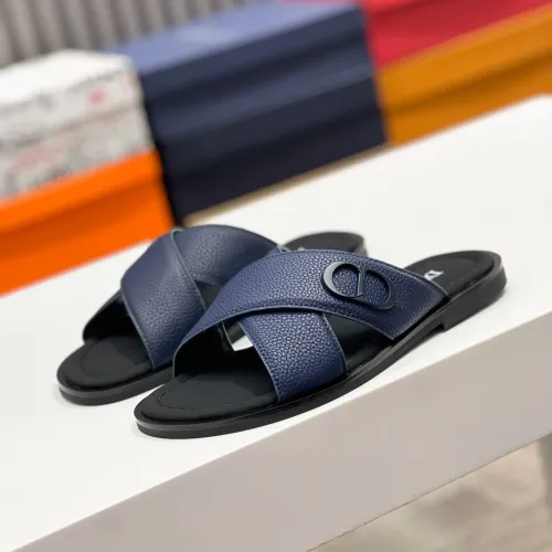 Christian Dior Slippers For Men #1433218 $60.00 USD, Wholesale Replica Christian Dior Slippers