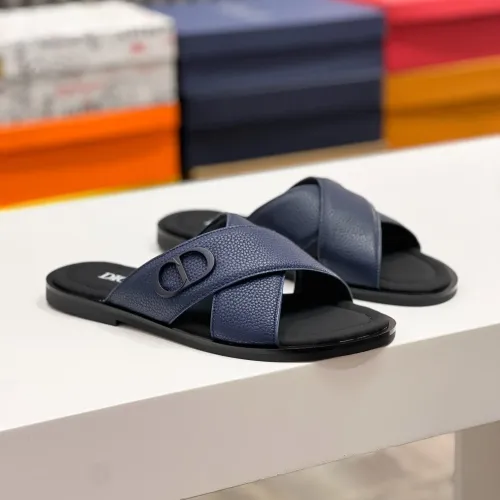Replica Christian Dior Slippers For Men #1433218 $60.00 USD for Wholesale