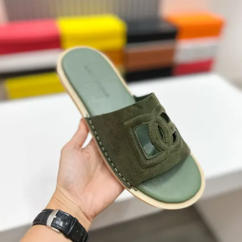 Replica Dolce & Gabbana D&G Slippers For Men #1433244 $64.00 USD for Wholesale