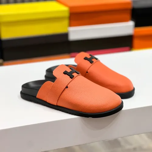 Replica Hermes Slippers For Men #1433261 $72.00 USD for Wholesale