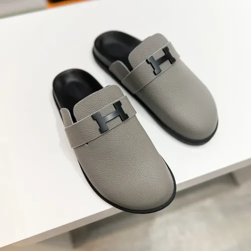 Replica Hermes Slippers For Men #1433262 $72.00 USD for Wholesale