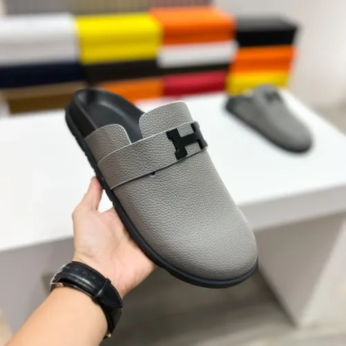 Replica Hermes Slippers For Men #1433262 $72.00 USD for Wholesale