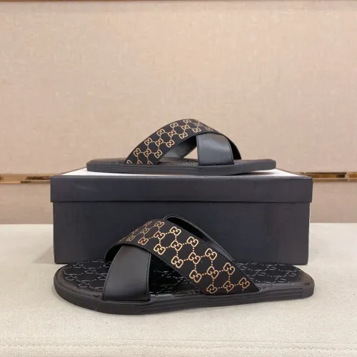Replica Gucci Slippers For Men #1433350 $48.00 USD for Wholesale