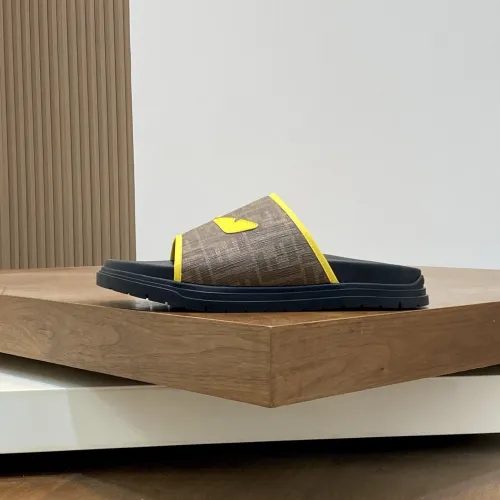 Replica Fendi Slippers For Men #1433355 $60.00 USD for Wholesale