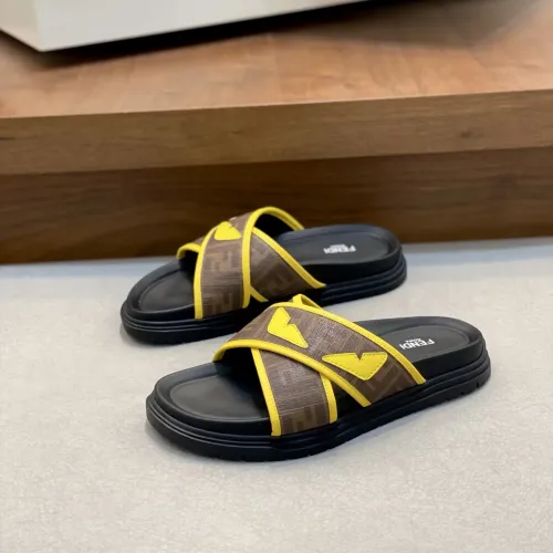 Fendi Slippers For Men #1433356 $60.00 USD, Wholesale Replica Fendi Slippers