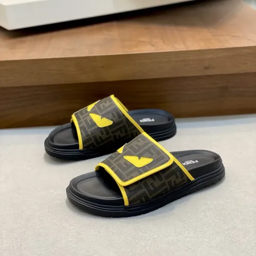 Fendi Slippers For Men #1433358 $60.00 USD, Wholesale Replica Fendi Slippers