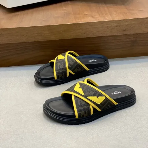 Fendi Slippers For Men #1433359 $60.00 USD, Wholesale Replica Fendi Slippers