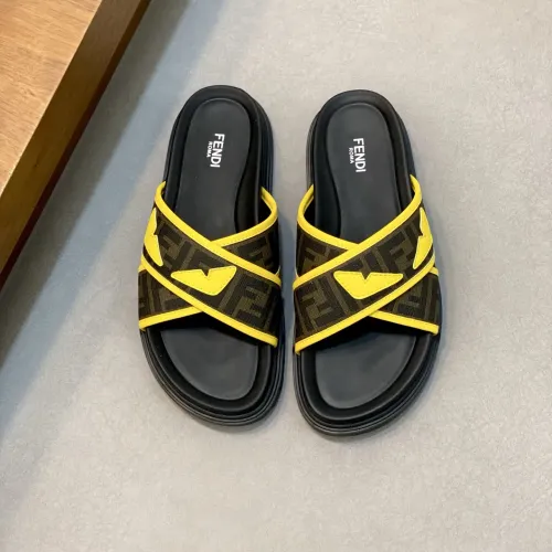 Replica Fendi Slippers For Men #1433359 $60.00 USD for Wholesale