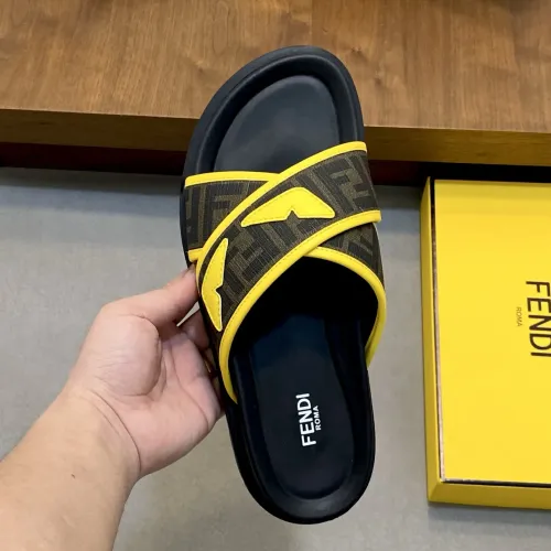 Replica Fendi Slippers For Men #1433359 $60.00 USD for Wholesale